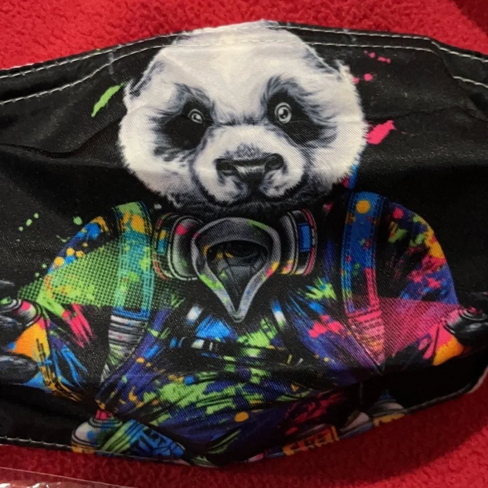 6/$20 New Painted Panda face mask